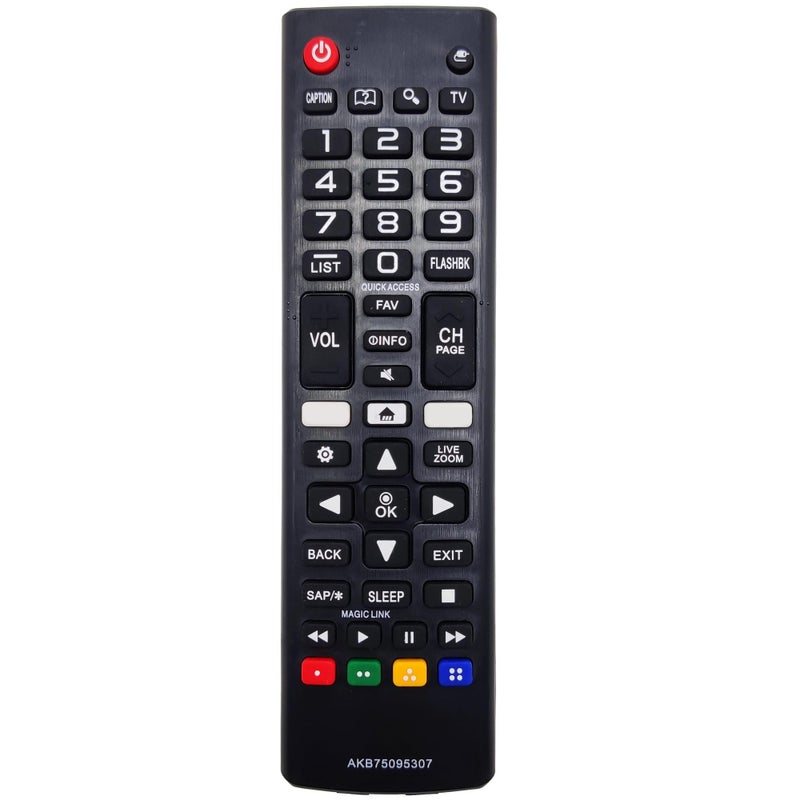 INTECHING AKB75095307 Universal TV Remote Control for LG 55UJ6540, 60UJ6050, 60UJ6300 and All LCD HDTV, 4K UHD HDR Smart LED Televisions - Image 1